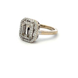 0.20 Carat Round Brilliant Diamond 14 Karat White Gold Semi Mount Ring