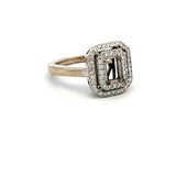 0.20 Carat Round Brilliant Diamond 14 Karat White Gold Semi Mount Ring