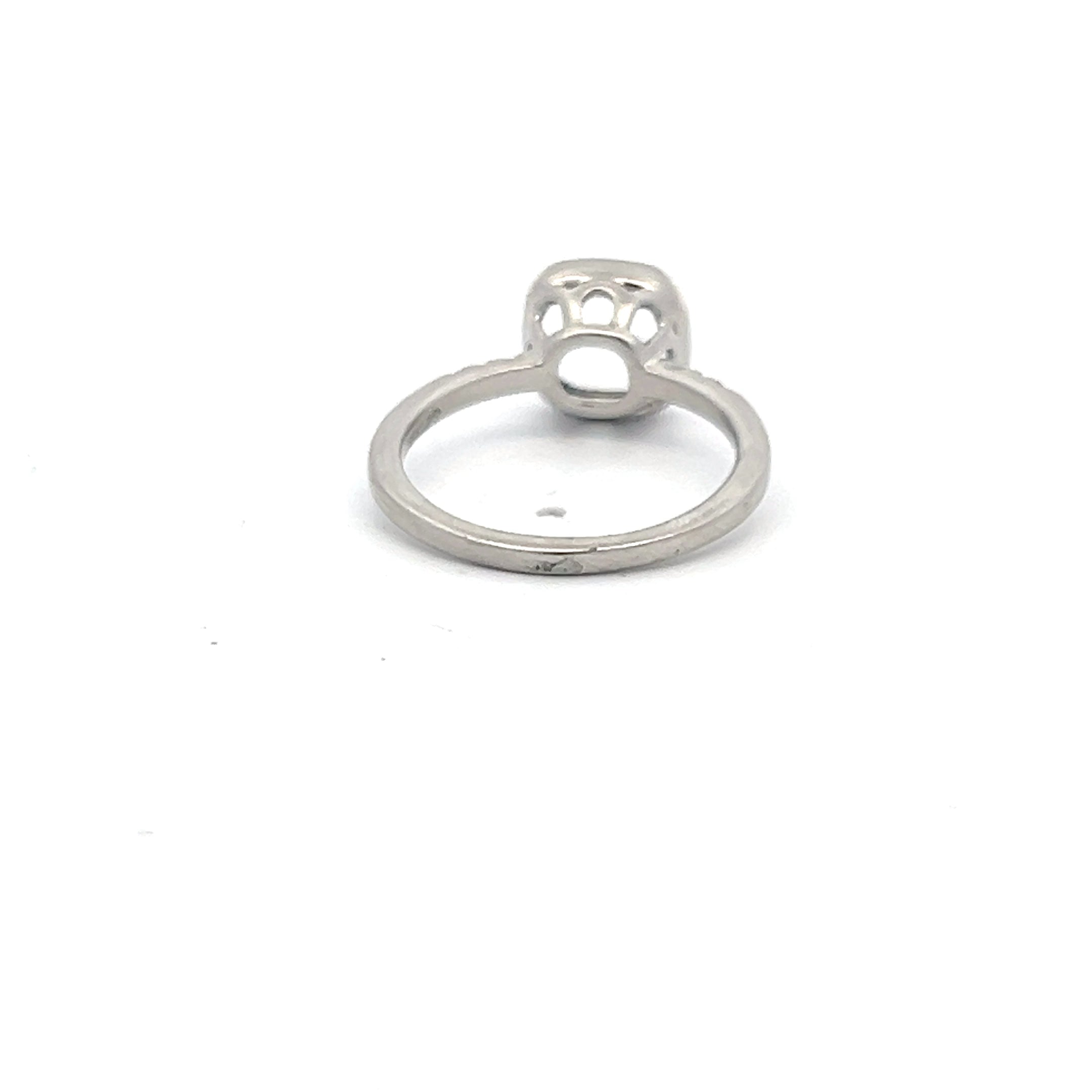 Carat Round Brilliant I SI1 Diamond Platinum Semi Mount Ring