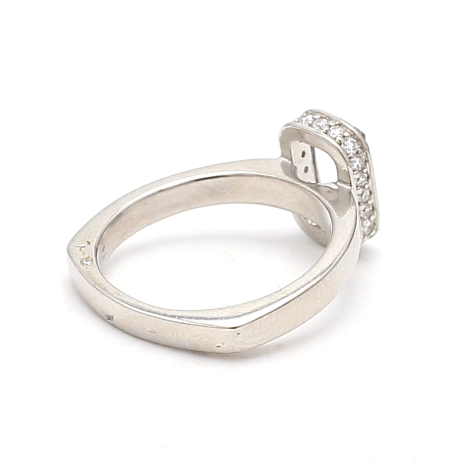 Carat Round Brilliant G SI2 Diamond Platinum Semi Mount Ring