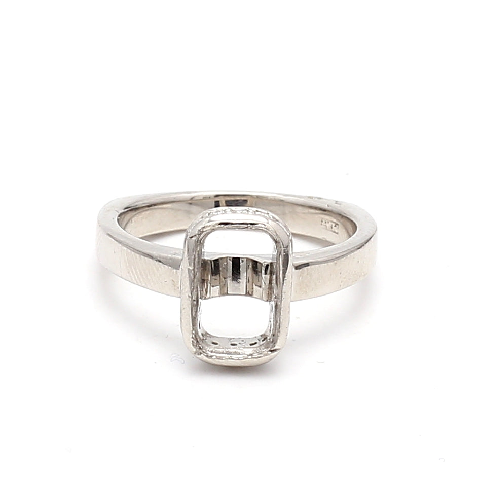 Carat Round Brilliant G SI2 Diamond Platinum Semi Mount Ring