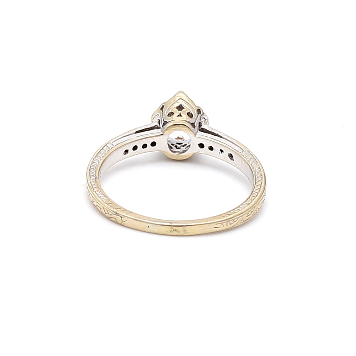 0.80 Carat Round Brilliant Diamond 18 Karat White Gold Semi Mount Ring