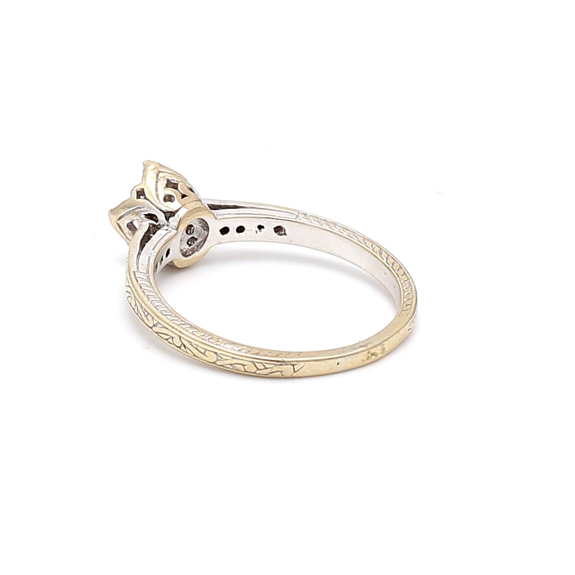 0.80 Carat Round Brilliant Diamond 18 Karat White Gold Semi Mount Ring
