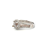 0.24 Carat Round Brilliant Diamond 18 Karat White Gold Engagement Ring