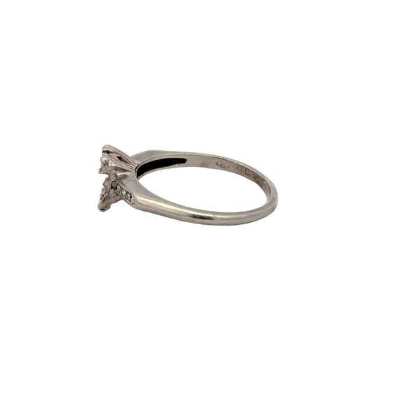 Diamond Platinum Semi Mount Ring