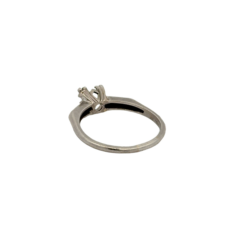 Diamond Platinum Semi Mount Ring