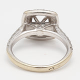 0.92 Carat Round Brilliant G VS2 Diamond 14 Karat White Gold Semi Mount Ring