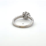 1.10 Carat Round Brilliant G VS1 Diamond 14 Karat White Gold Semi Mount Ring
