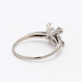 Diamond Platinum Semi Mount Ring