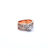 0.52 Carat Round Brilliant Diamond 14 Karat Rose Gold Fashion Ring