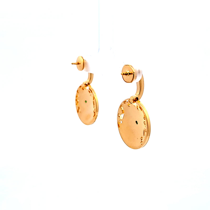 Cartier Panther DE 18 Karat Yellow Gold Dangling Earrings