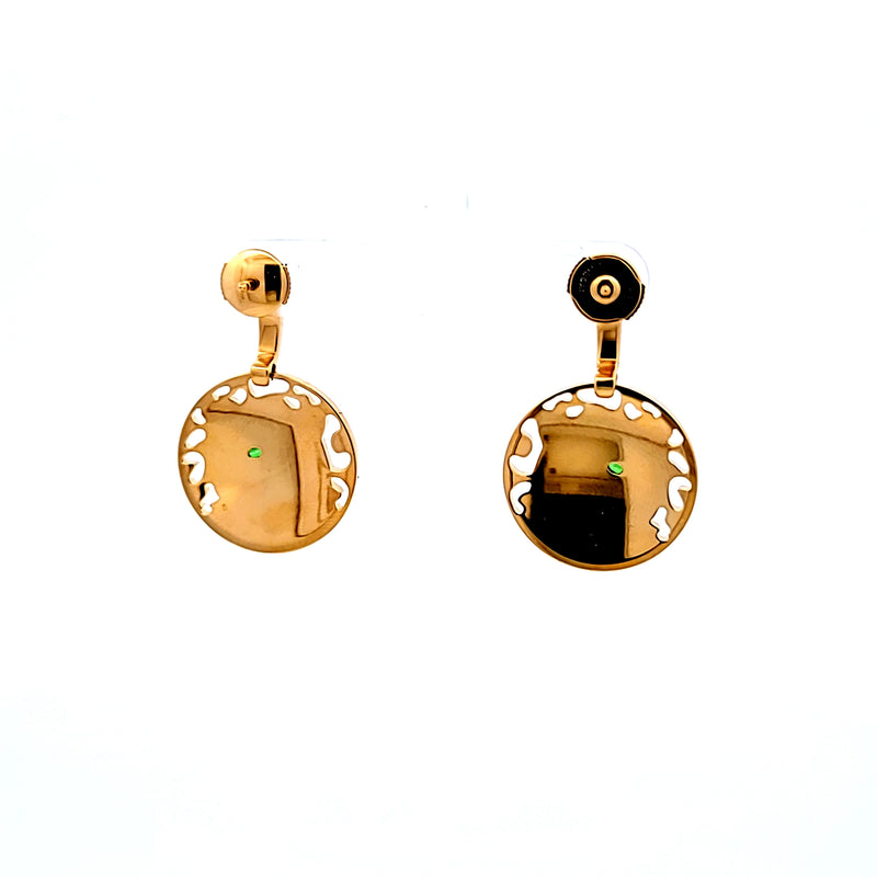 Cartier Panther DE 18 Karat Yellow Gold Dangling Earrings