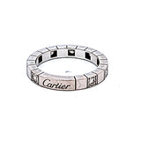 Cartier 0.36 Carat Round Brilliant F VS1 Diamond 18 Karat White Gold Band Ring