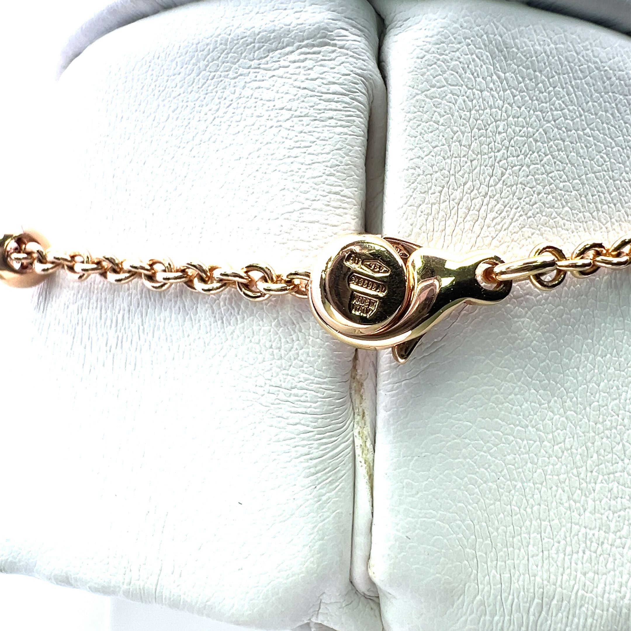 Bvlgari 0.75 Carat Round Brilliant F VS1 Diamond 18 Karat Rose Gold Pendant Necklace