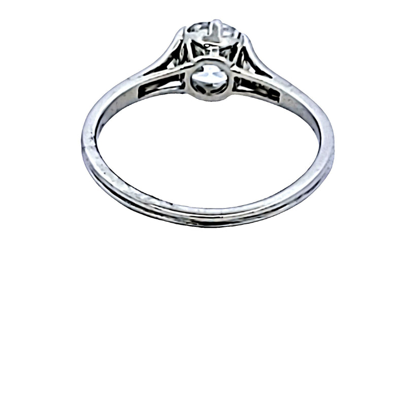 Tiffany & Co 0.96 Carat Round Brilliant H VVS2 Diamond Platinum Engagement Ring