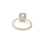0.20 Carat Round Brilliant Diamond 18 Karat White Gold Semi Mount Ring