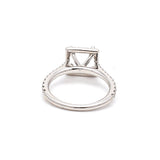 0.20 Carat Round Brilliant Diamond 14 Karat White Gold Semi Mount Ring