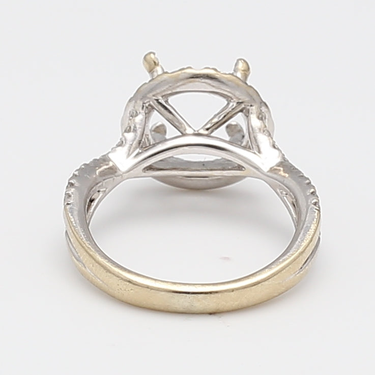 0.45 Carat Round Brilliant Diamond 18 Karat White Gold Gold Ring Ring