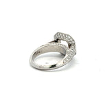 0.65 Carat Round Brilliant I SI1 Diamond Platinum Semi Mount Ring