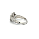 0.65 Carat Round Brilliant I SI1 Diamond Platinum Semi Mount Ring