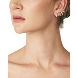 Chanel 0.24 Carat Round Brilliant F VS1 Diamond 18 Karat Two Tone Gold Ear Cuff Earring