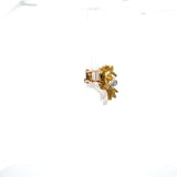 Marchak 0.30 Carat Round Brilliant H VS1 Diamond 18 Karat Yellow Gold Pin