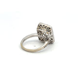 0.22 Carat Round Brilliant H SI1 Diamond 18 Karat White Gold Gems Stone Ring
