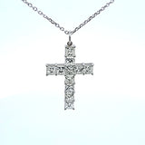 3.41 Carat Princess Cut Diamond Platinum 14 Karat Gold Pendant Necklace