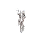 18.00 Carat Round Brilliant Diamond Platinum Chandelier Earring