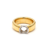 Tiffany & Co 18 Karat Two Tone Gold/Platinum Semi Mount Ring