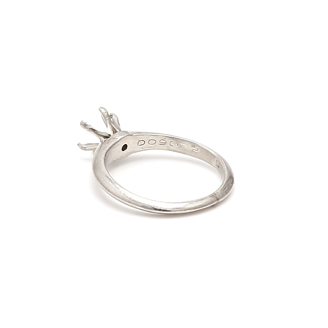 Tiffany & Co Vintage 3.40 Grams Size 5 Platinum Semi Mount Ring