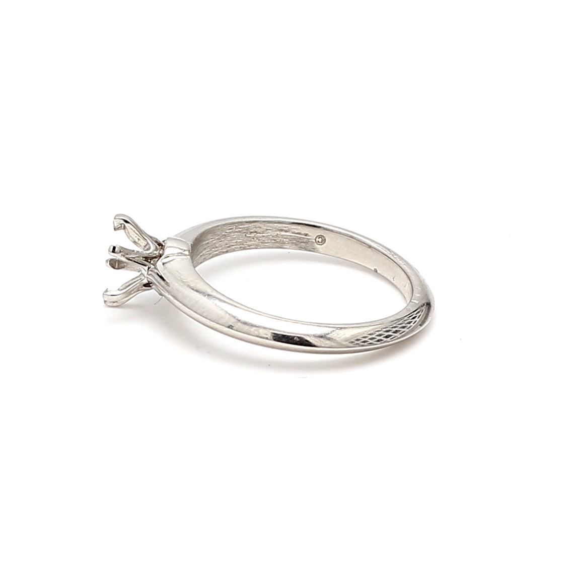 Tiffany & Co Vintage 5.30 Grams Size 6 Platinum Semi Mount Ring