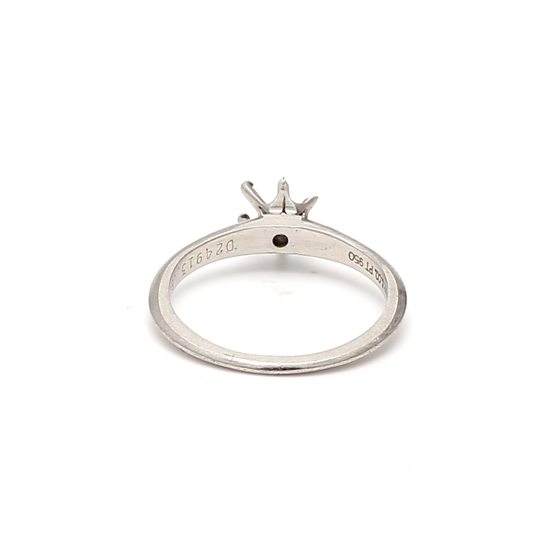 Tiffany & Co Vintage 3.10 Grams size 6 Platinum Semi Mount Ring