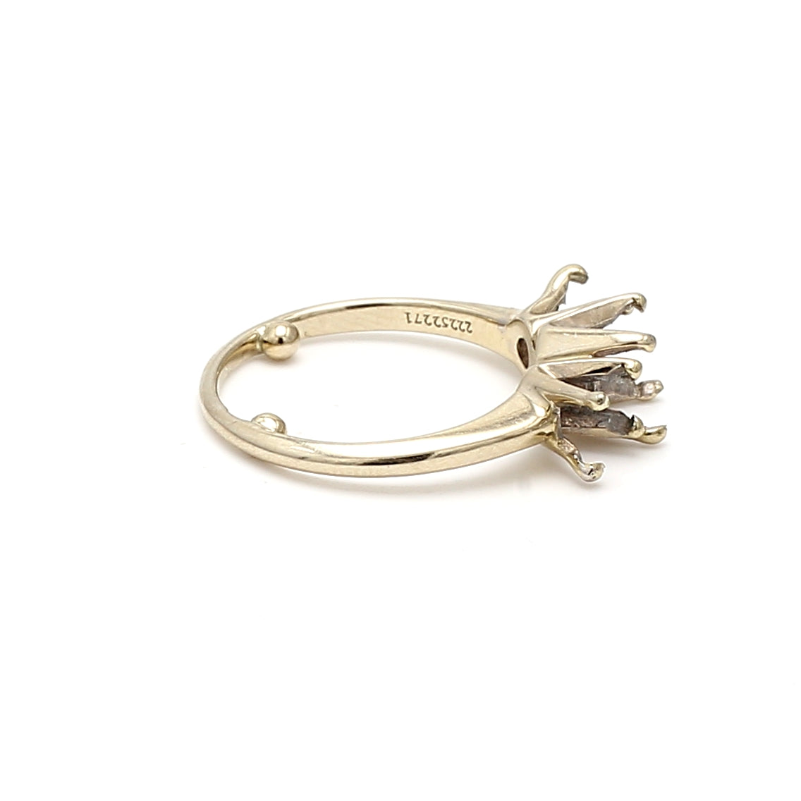 Tiffany & Co Vintage 3.10 Grams 18 Karat White Gold Semi Mount Ring