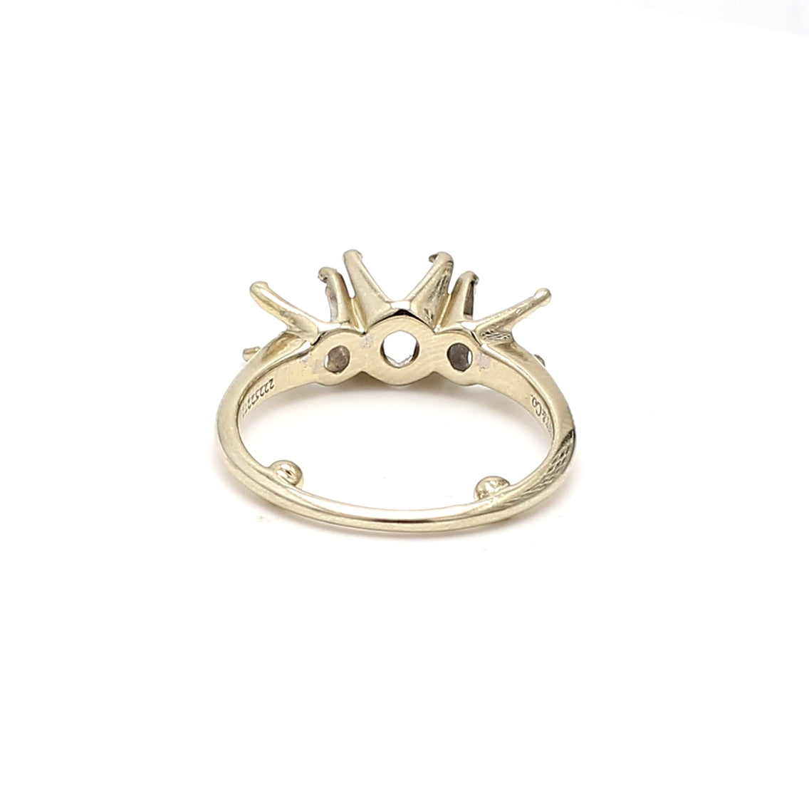 Tiffany & Co Vintage 3.10 Grams 18 Karat White Gold Semi Mount Ring