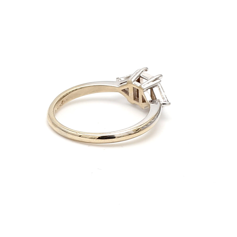Tiffany & Co 0.65 Carat Diamond 18 Karat White Gold Semi Mount Ring