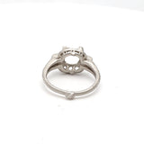 Vintage 4.10 Grams Size 3.50 Platinum Semi Mount Ring