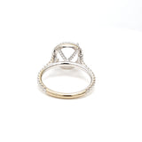 0.35 Carat Round Brilliant G VS1 Diamond 14 Karat White Gold Semi Mount Ring