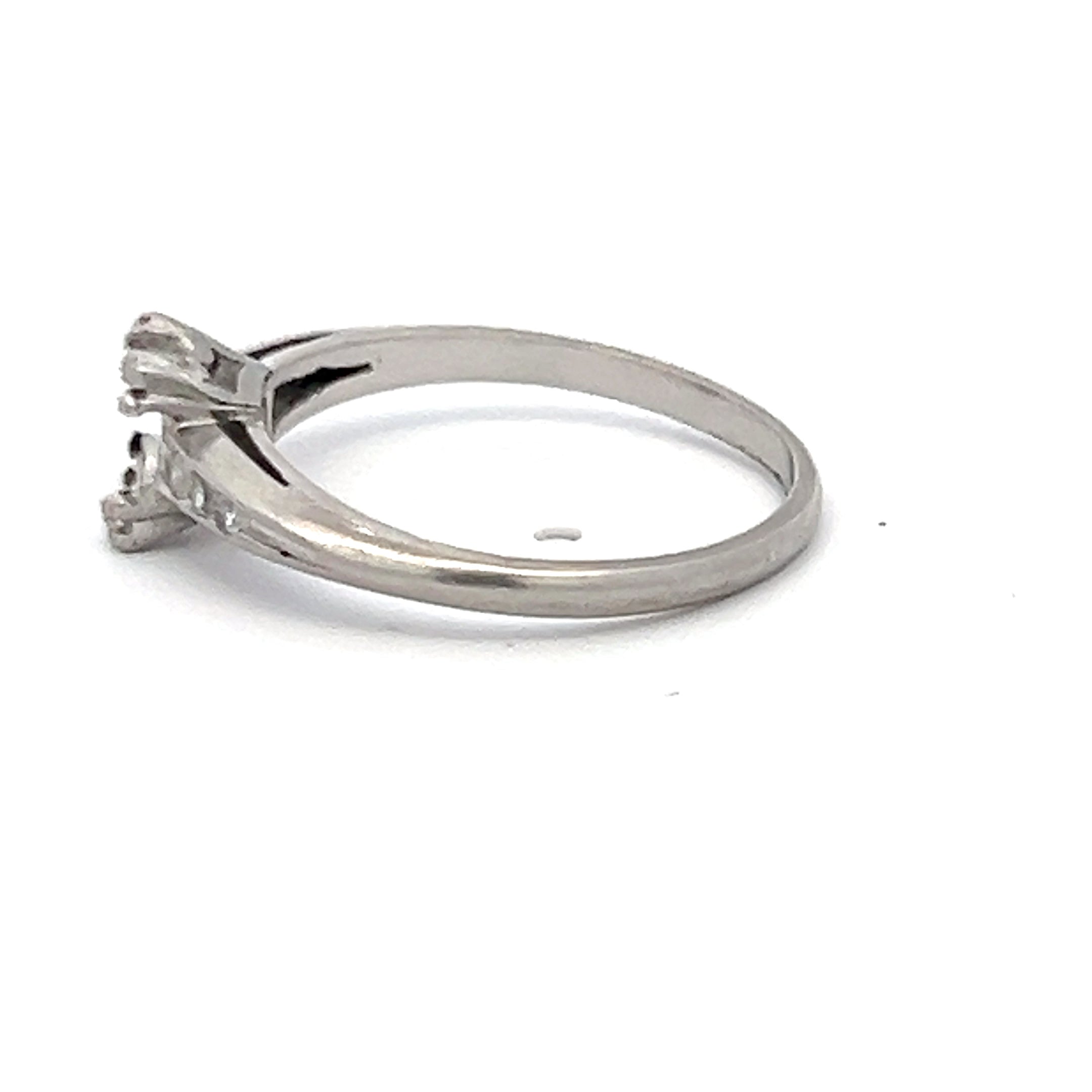 Diamond Platinum Semi Mount Ring