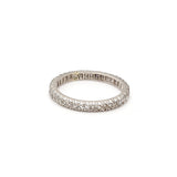 Carat Round Brilliant I I1 Diamond Platinum Band Ring