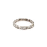 Carat Round Brilliant I I1 Diamond Platinum Band Ring