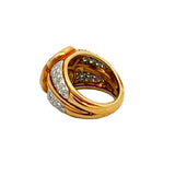 0.90 Carat Round Brilliant I SI2 Diamond 18 Karat Yellow Gold Semi Mount Ring