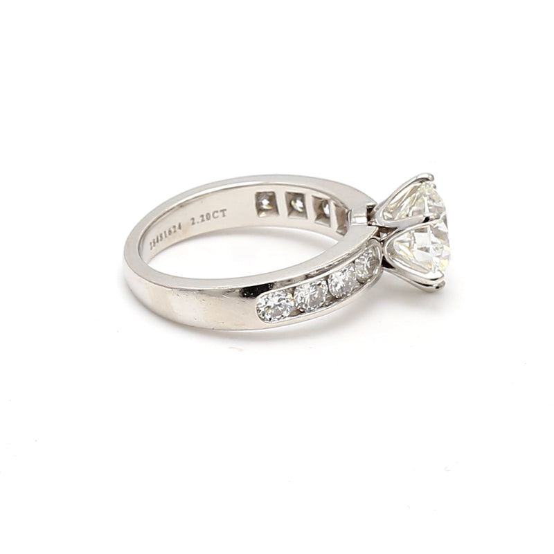 Tiffany & Co 3.00 Carat Round Brilliant Diamond Platinum Engagement Ring