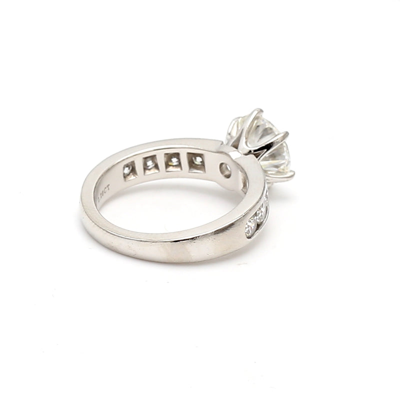 Tiffany & Co 3.00 Carat Round Brilliant Diamond Platinum Engagement Ring