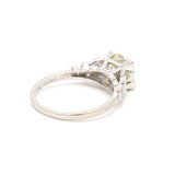 1.53 Carat Old European Cut O VS2 Diamond Platinum Engagement Ring