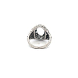 0.67 Carat Old European Cut and Baguette Diamond Platinum Semi Mount Ring