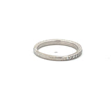 0.25 Carat Round Brilliant I SI1 Diamond 14 Karat White Gold Band Ring