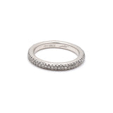 0.30 Carat Round Brilliant I I1 Diamond Platinum Band Ring