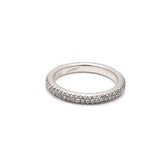 0.30 Carat Round Brilliant I I1 Diamond Platinum Band Ring