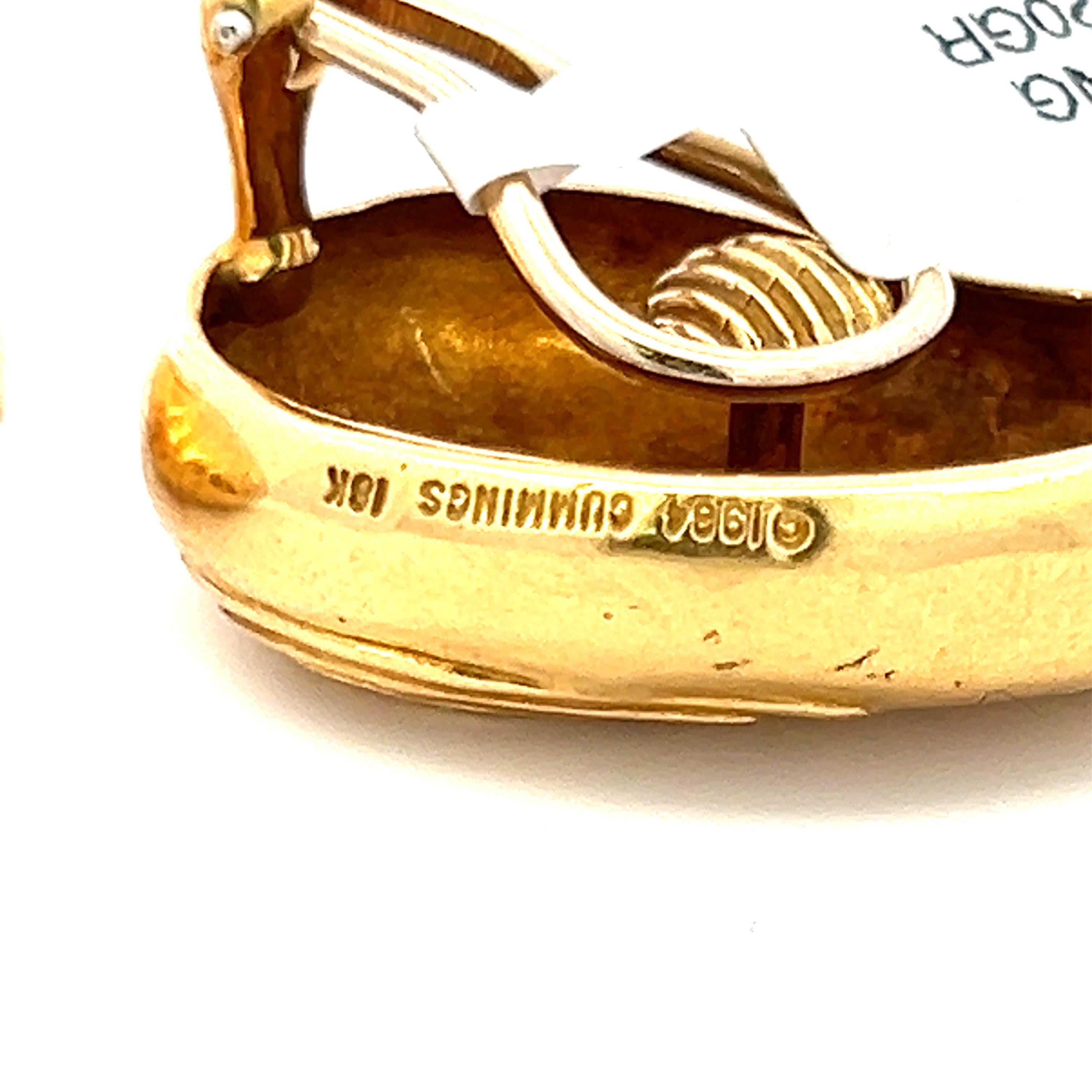 Tiffany & Co. 18K Yellow Gold Sculpted Textured Clip on Earrings